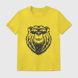 Мужская футболка Русский медведь в очках