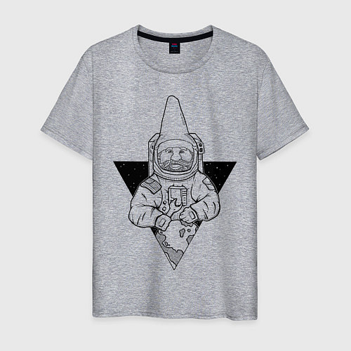 Мужская футболка Gnome Chompski Astronaut / Меланж – фото 1