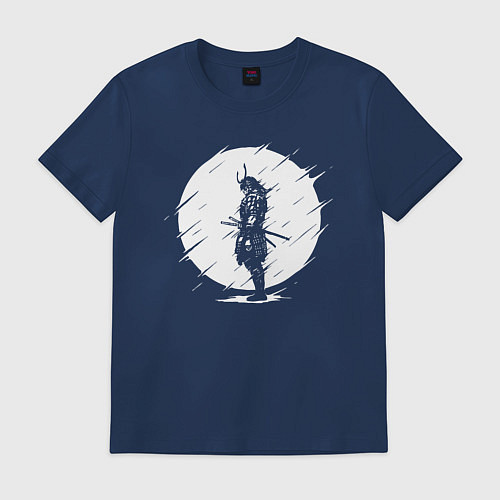 Мужская футболка САМУРАИ SAMURAI / Тёмно-синий – фото 1