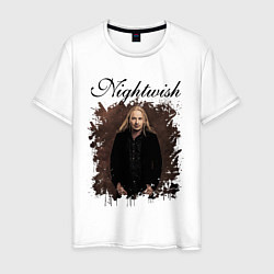 Футболка хлопковая мужская Nightwish Найтвиш Эмппу Z, цвет: белый