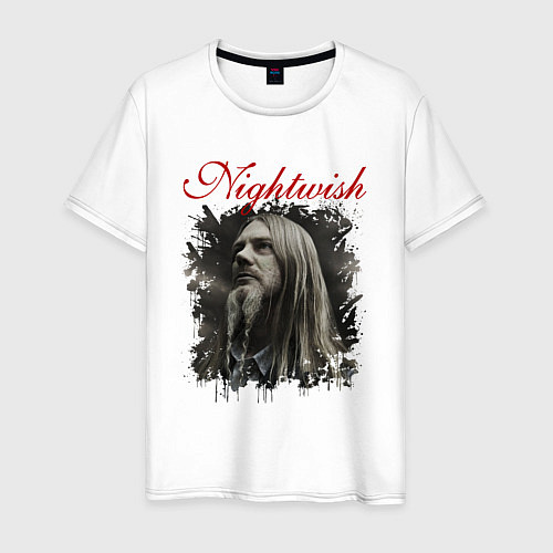 Мужская футболка Nightwish Найтвиш Марко Z / Белый – фото 1