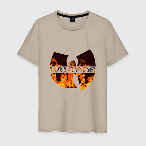 Мужская футболка Wu-Tang Fire / Миндальный – фото 1