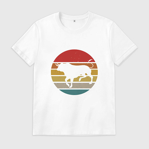 Мужская футболка Bull / Белый – фото 1