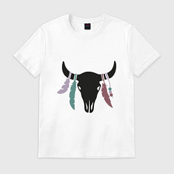 Футболка хлопковая мужская Bull, цвет: белый