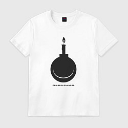 Футболка хлопковая мужская Children Slyness Bombs, цвет: белый