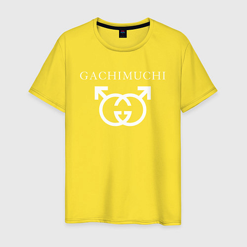 Мужская футболка GACHI GUCCI / Желтый – фото 1