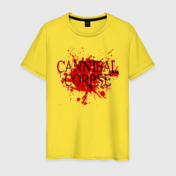 Футболка хлопковая мужская Cannibal Corpse, цвет: желтый