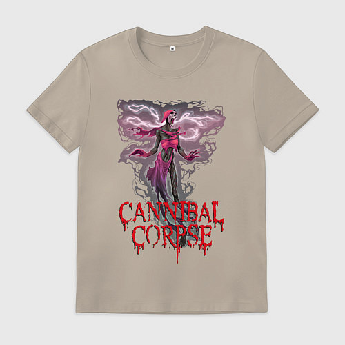 Мужская футболка Cannibal Corpse Труп Каннибала Z / Миндальный – фото 1