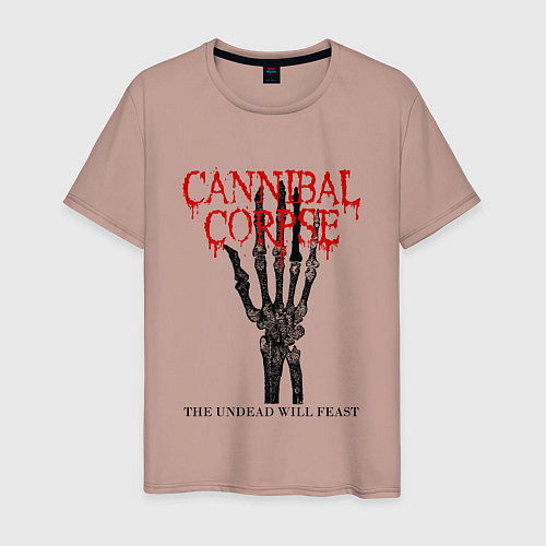 Мужская футболка Cannibal Corpse Труп Каннибала Z / Пыльно-розовый – фото 1
