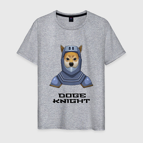 Мужская футболка DOGE KNIGHT / Меланж – фото 1