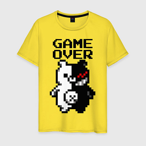 Мужская футболка MONOKUMA GAME OVER / Желтый – фото 1