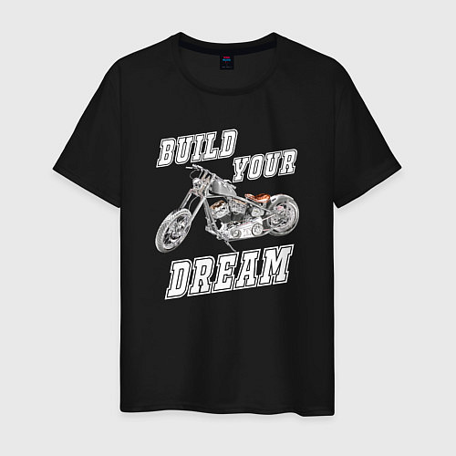 Мужская футболка Build your dream / Черный – фото 1
