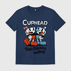 Мужская футболка Cuphead, Dont deal with devil