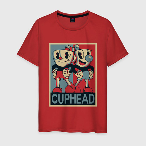 Мужская футболка CUPHEAD / Красный – фото 1