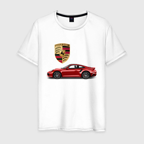 Мужская футболка PORSCHE / Белый – фото 1