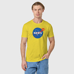 Футболка хлопковая мужская Nerv, цвет: желтый — фото 2