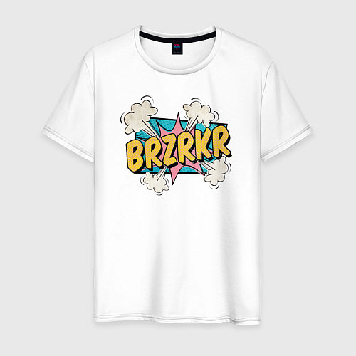 Мужская футболка Brzrkr Берсерк / Белый – фото 1
