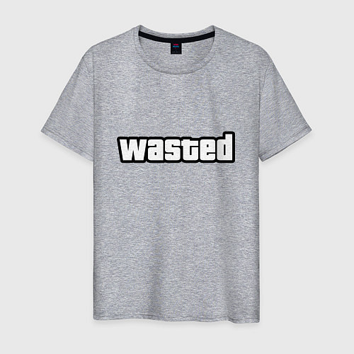 Мужская футболка WASTED / Меланж – фото 1