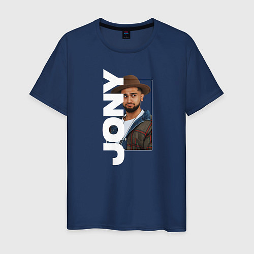 Мужская футболка Jony / Тёмно-синий – фото 1