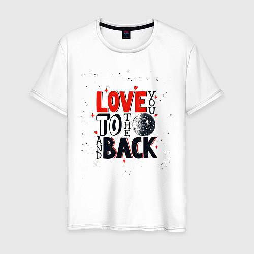 Мужская футболка Love back / Белый – фото 1
