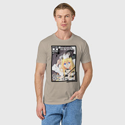 Футболка хлопковая мужская Ангел кровопролития, цвет: миндальный — фото 2