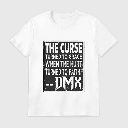 Мужская футболка DMX - The Curse / Белый – фото 1