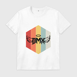 Футболка хлопковая мужская DMX Wings, цвет: белый