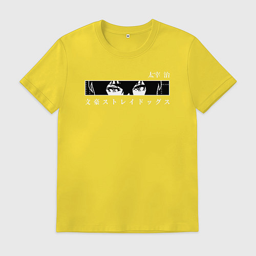 Мужская футболка Осаму Дазай / Желтый – фото 1