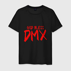Футболка хлопковая мужская God Bless DMX, цвет: черный