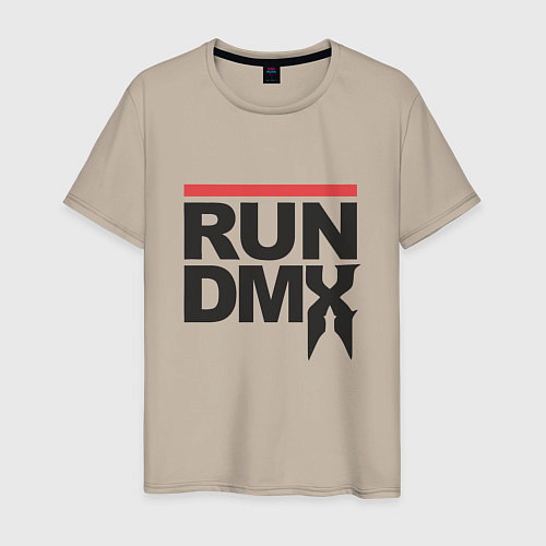 Мужская футболка RUN DMX / Миндальный – фото 1