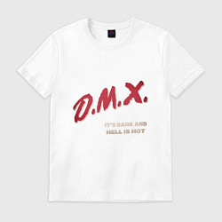 Футболка хлопковая мужская DMX - Dark And Hell, цвет: белый