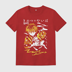 Мужская футболка Зеницу Агацума Kimetsu no Yaiba