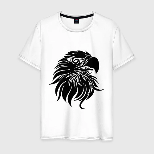 Мужская футболка Голова тату орла / Белый – фото 1