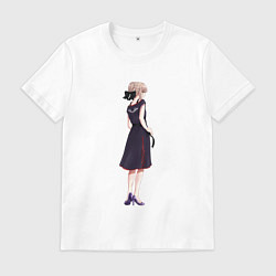 Футболка хлопковая мужская Saber Alter, цвет: белый