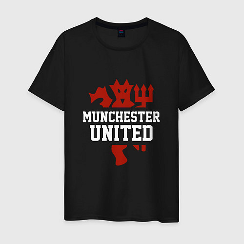 Мужская футболка Manchester United Red Devils / Черный – фото 1