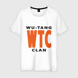 Футболка хлопковая мужская Wu-Tang WTC, цвет: белый