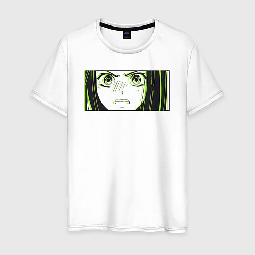 Мужская футболка Злая аниме девочка / Белый – фото 1