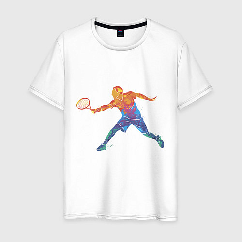 Мужская футболка Tennis player - man / Белый – фото 1