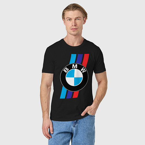 Мужская футболка BMW БМВ M PERFORMANCE / Черный – фото 3