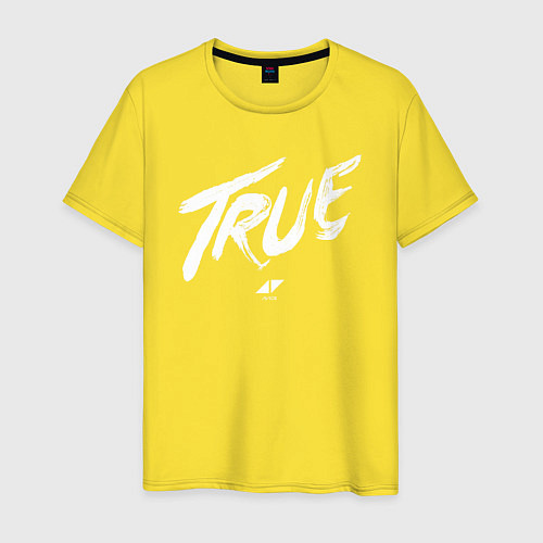 Мужская футболка TRUE AVICII / Желтый – фото 1