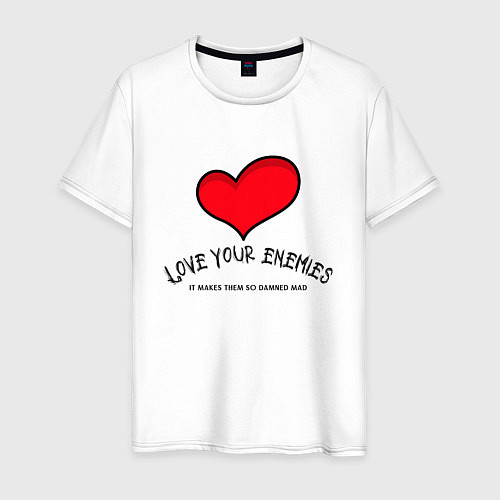 Мужская футболка Love your / Белый – фото 1
