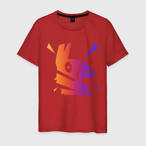 Мужская футболка Llama / Красный – фото 1