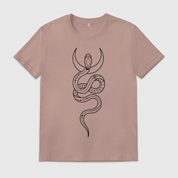 Мужская футболка Лунная змея