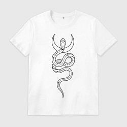 Мужская футболка Лунная змея