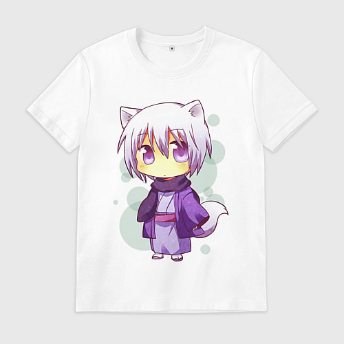 Мужская футболка Ёкай Томоэ / Белый – фото 1