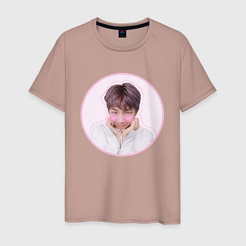 Мужская футболка Sweet Namjoon / Пыльно-розовый – фото 1