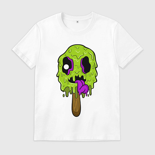 Мужская футболка Green Ice Cream / Белый – фото 1