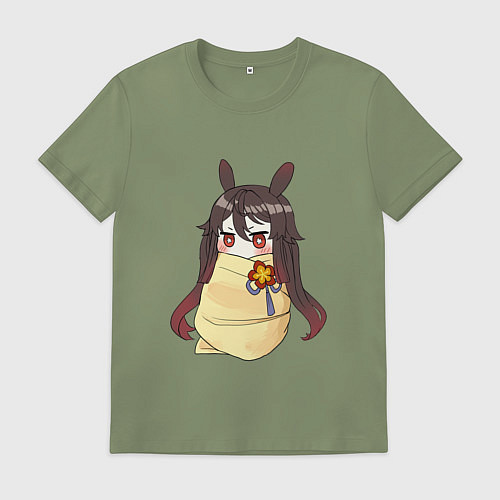 Мужская футболка Маленькая Ху Тао / Авокадо – фото 1