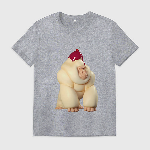Мужская футболка Кремовая Горилла / Меланж – фото 1