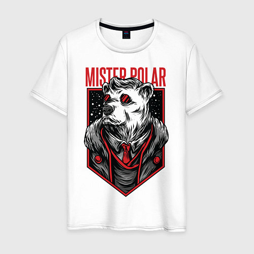 Мужская футболка Mister Polar / Белый – фото 1
